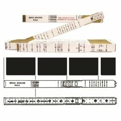 Crescent Tools Lufkin 6' X 5/8" Oversized Red End Brick Mason Wood Rule T656N